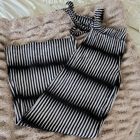 Trendy Boutique Bohemian Crochet / Knit Palazzo Summer Pants🌿 - Picture 1 of 4